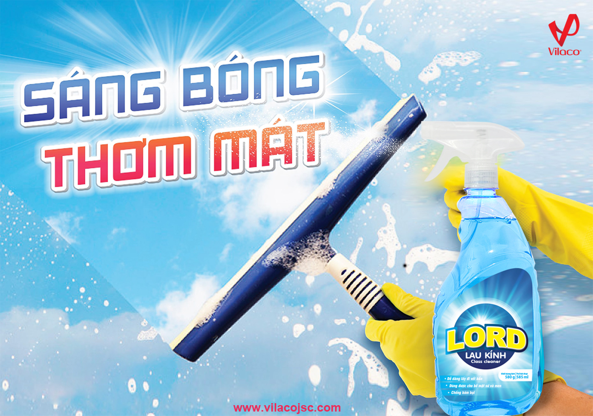 Nước lau kính đa năng Lord - Hương thơm tươi mát suốt 24h